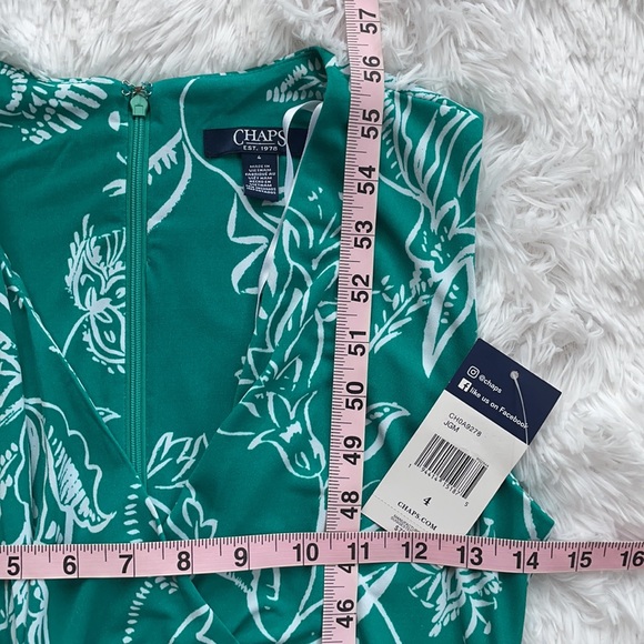 6 CHAPS BOHEMIAN TEAL MAXI DRESS - Picture 6 of 7